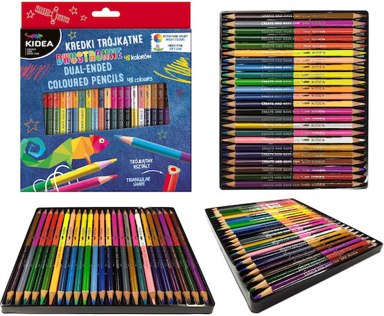 Derform Set de creioane colorate 24buc Pachet de 1 ambalaje