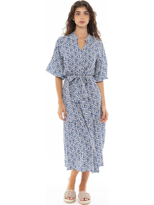 Pink Label Feminin Lung Rochie de Plajă Albastru