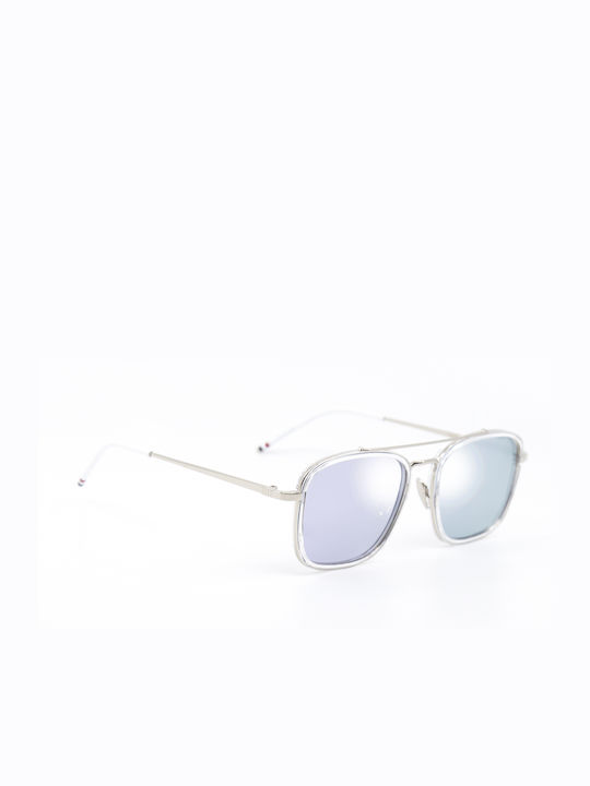 Monte Como Sunglasses with Silver Metal Frame and Silver Mirror Lens S1861 C11