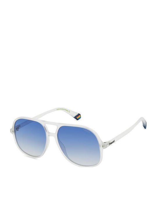 Polaroid Herren Sonnenbrille mit Weiß Kunststof...
