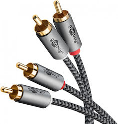Goobay 65295 2x RCA De Sex Masculin - 2x RCA De Sex Masculin 5m