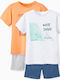 Zippy Kinder Schlafanzug Sommerlich white Set 2