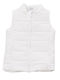 Kids Casual Sleeveless Short Ecru Jacket