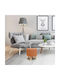 Hocker Für das Wohnzimmer Hölzernes Rund Orange 28x28x28cm
