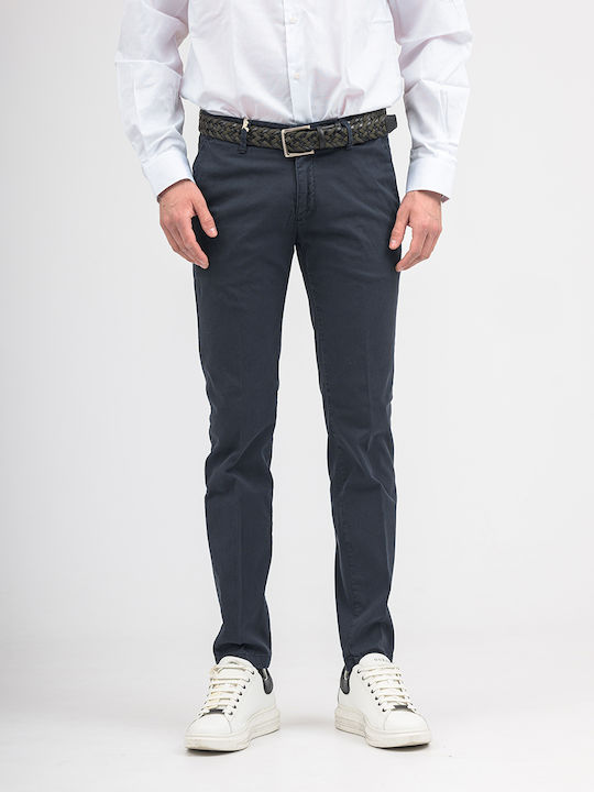 Fourten Industry Ανδρικό Παντελόνι Chino σε Slim Εφαρμογή Darkblue