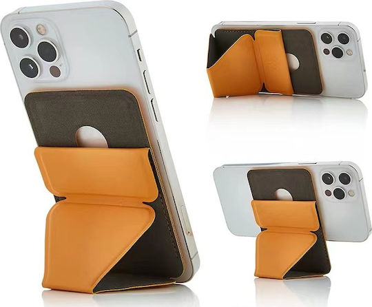Smart Grip Mobile&rholder Θήκη Θήκη Μαγνητικής Κάρτας Βάση Γραφείου για Κινητό σε Κίτρινο χρώμα