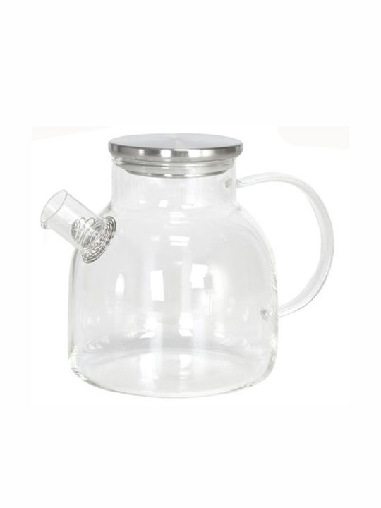 ForHome Τσαγιέρα Γυάλινη Διάφανη 1400ml