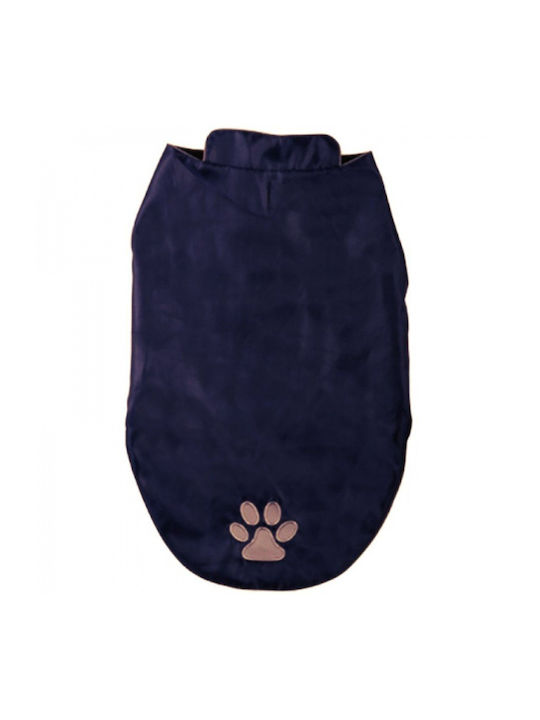 Vitakraft Blue Fleece / Waterproof Dog Coat with 45cm Back Length