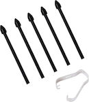 Stylus Tips Replacement Tips Stylus Pen for Samsung Galaxy Tablets and Smartphones - Black (6 Pieces) Black