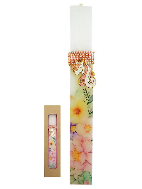 Unicorn Round Candle