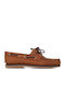 Men's Leather Boat Shoes Brown