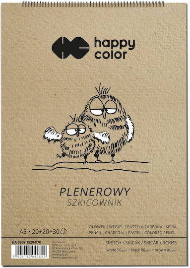 Happy Color Bloc de Desen Caiet de schițe A5 / 14.8X21Cm