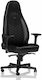 Noblechairs Icon Καρέκλα Gaming Δερματίνης με Ρυθμιζόμενα Μπράτσα Μαύρη