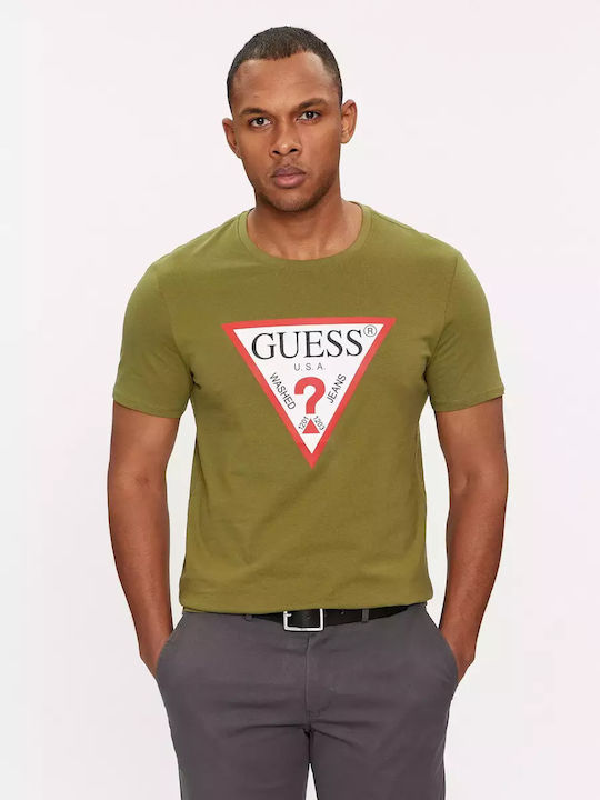 Guess Herren T-Shirt Kurzarm Green