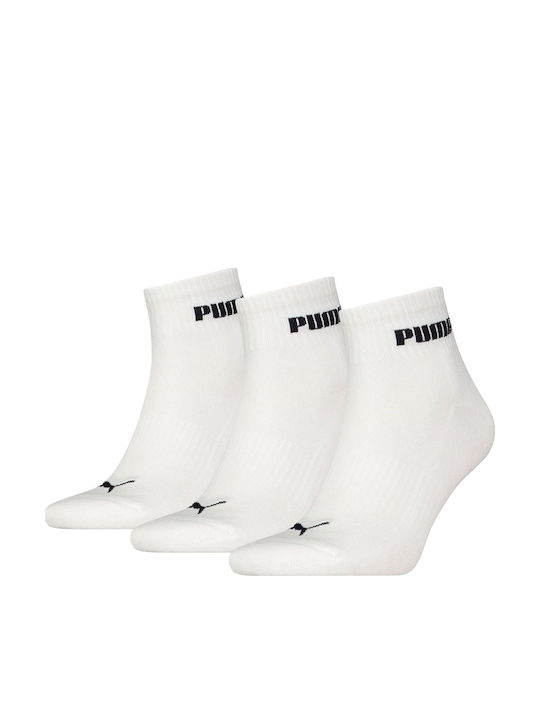 PUMA Αθλητικές Κάλτσες Λευκές 3 Ζεύγη