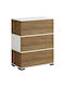 Mirabell Wooden Shoe Organizer Brown 90x30x93cm