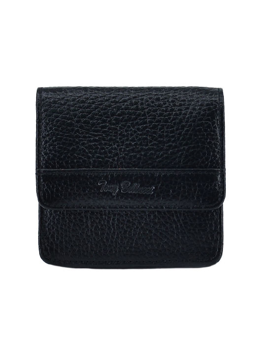 Δερμάτινα 100 Men's Leather Coin Wallet Black