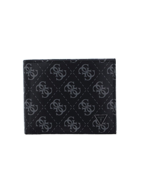 Guess Men's Leather Card Wallet with RFID Black