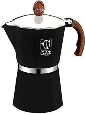 GAT Moka Pot Кафеварка За Еспресо 48 Капацитет Черна