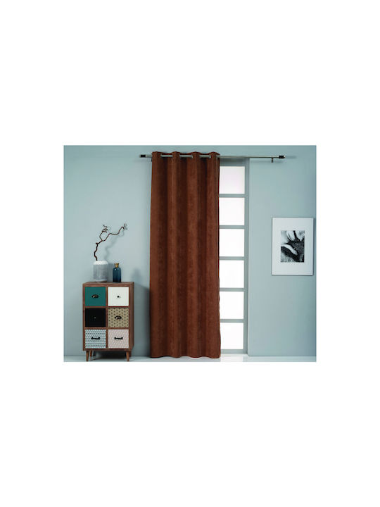 Easy Home Κουρτίνα με Τρουκς Orion Μπεζ 140x270εκ.
