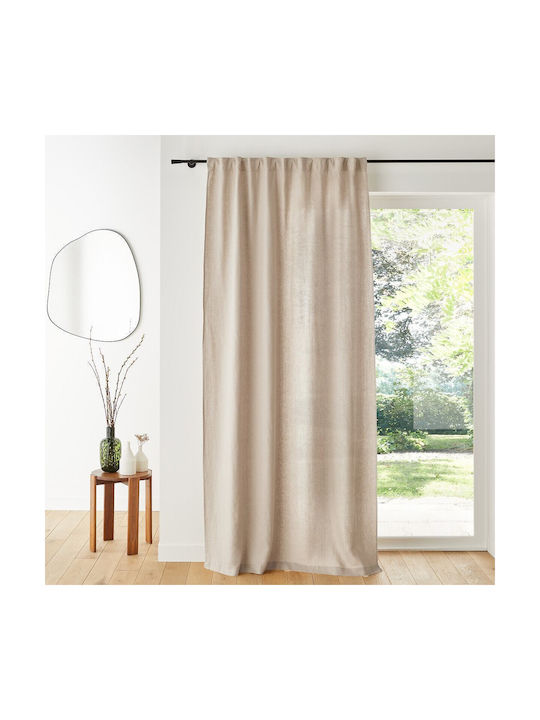La Redoute Interieurs Κουρτίνα mit Bleistiftfalten Beige 350339878_6457_79 300x140cm