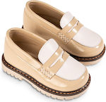 Babywalker Beige Baptism Leather Moccasins