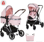 Chipolino AURA Verstellbar 2 in 1 Baby Kinderwagen Geeignet für Neugeborene Flamingo