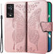 Book Piele artificială / Plastic / Silicon Roz (TCL 40 NXTPAPER 4G - TCL 40 NXTPAPER)