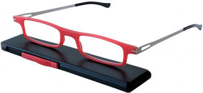 Reading Glasses +4.00 in Red color FLAT-121