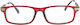 Lesebrille +2.50 in Rot Farbe 8970