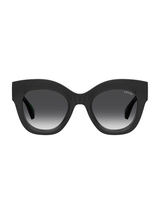 Levi's Women's Sunglasses with Black Plastic Frame and Black Gradient Lens LV1067/S 807/9O/S