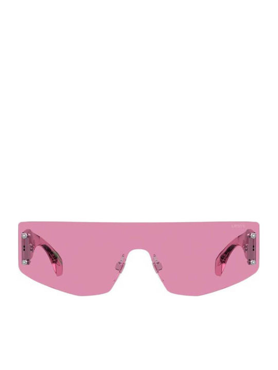 Levi's Unisex Sunglasses with Pink Plastic Fram...