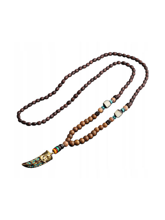 Nepal Buddhist Mala Colier cu Perle