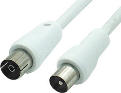 Comp Cablu De Antenă Coaxial De Sex Masculin - Coaxial De Sex Feminin Alb 3m