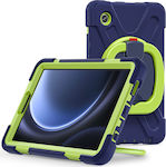 Tech-Protect X-Armor Flip Cover Πλαστικό Navy Lime (Galaxy Tab A9+ 11") TPXACSAMA9PB