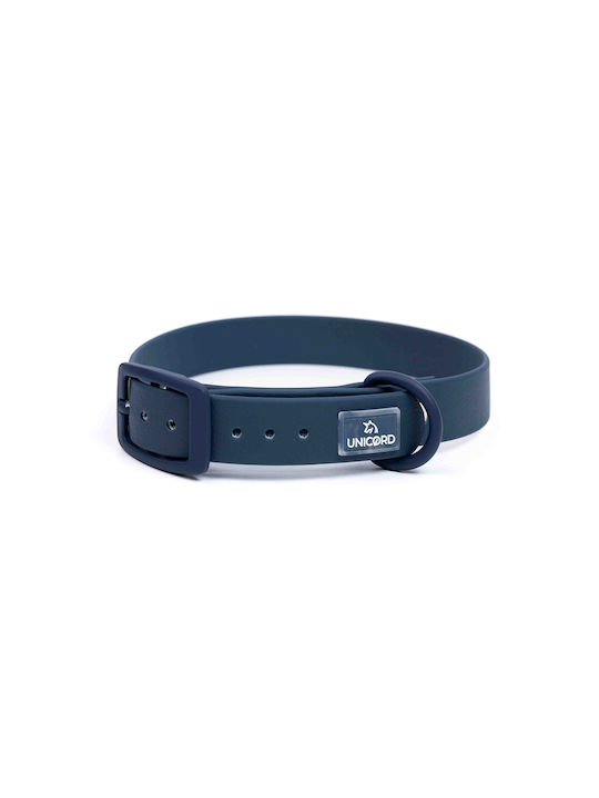 Unicord Hundehalsband in Blau Farbe Groß 25mm