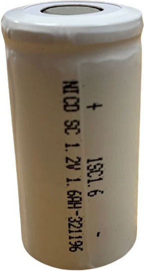 Uniross Wiederaufladbare Batterie 4/5 SC Ni-Cd 1600mAh 1Stück