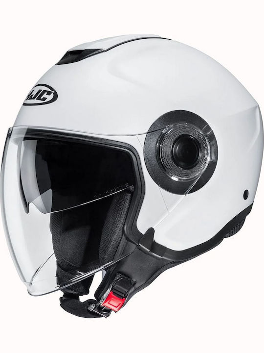 HJC I40N Semi Flat Pearl White Motorcycle Helme...