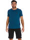 T-shirt Πετρόλ