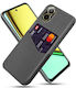 Card Slot Back Cover Πλαστικό Γκρι (Realme C67)