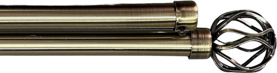 My Home Luxury Metallisch Vorhangstange Einfach Φ28mm 200cm Gold