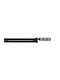 My Home Luxury Metallic Curtain Pole Single Φ19mm 200cm Black Checkmate