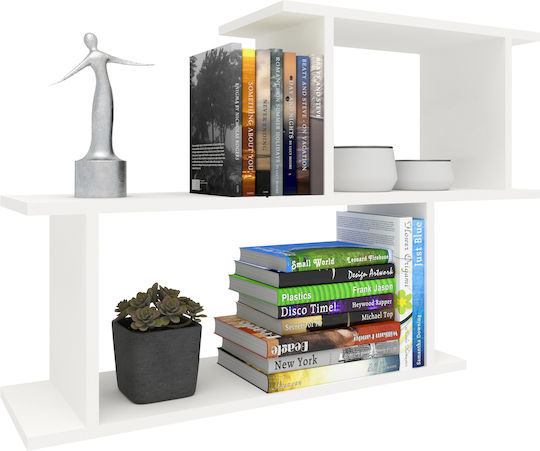 Bibliotecă Rico Albă 100x25x65 cm