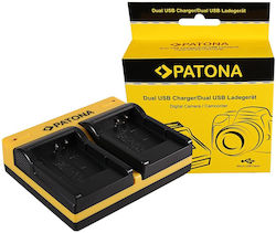 Patona Doppelter Batterieladegerät Kompatibel mit Casio / Nikon