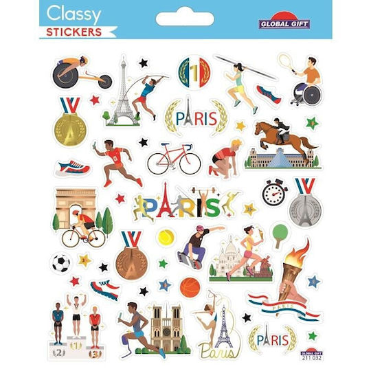 Global Gift Χριστουγεννιάτικα Aufkleber für die Wand Classy 15x17cm.