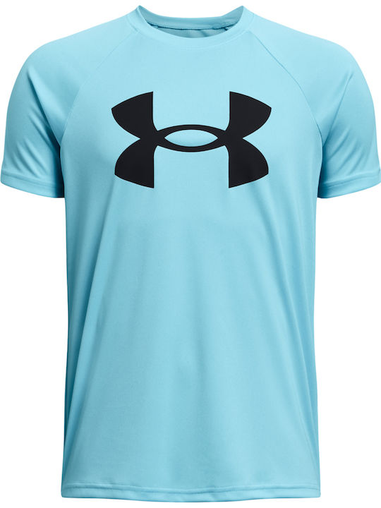 Under Armour Kids' T-shirt Blue Tech Big Logo Ss