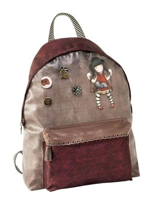 Graffiti School Bag Backpack Junior High-High School in Beige color