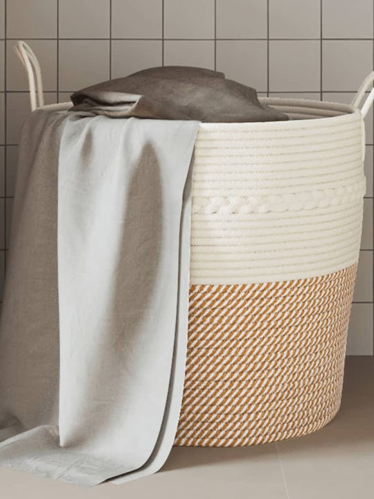 vidaXL Καλάθι Αποθήκευσης Υφασμάτινο Καφέ 43x43x38cm