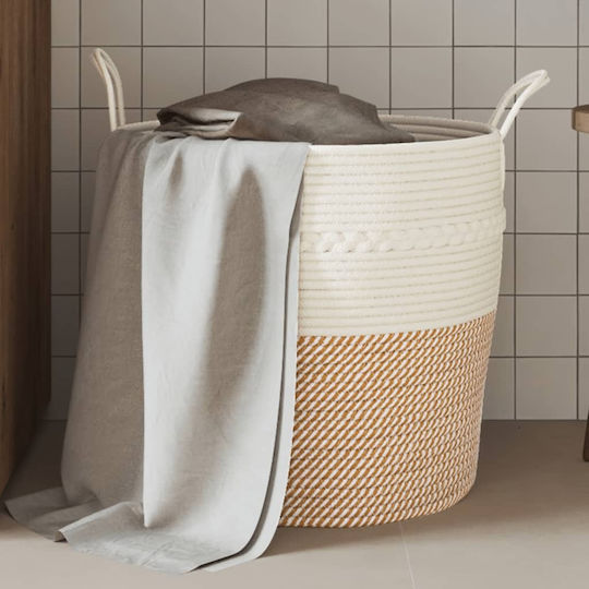 vidaXL Καλάθι Αποθήκευσης Υφασμάτινο Καφέ 43x43x38cm vidaXL Καλάθι Αποθήκευσης Υφασμάτινο Καφέ 43x43x38cm