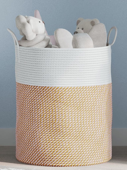 vidaXL Καλάθι Αποθήκευσης Υφασμάτινο Καφέ 38x38x46cm